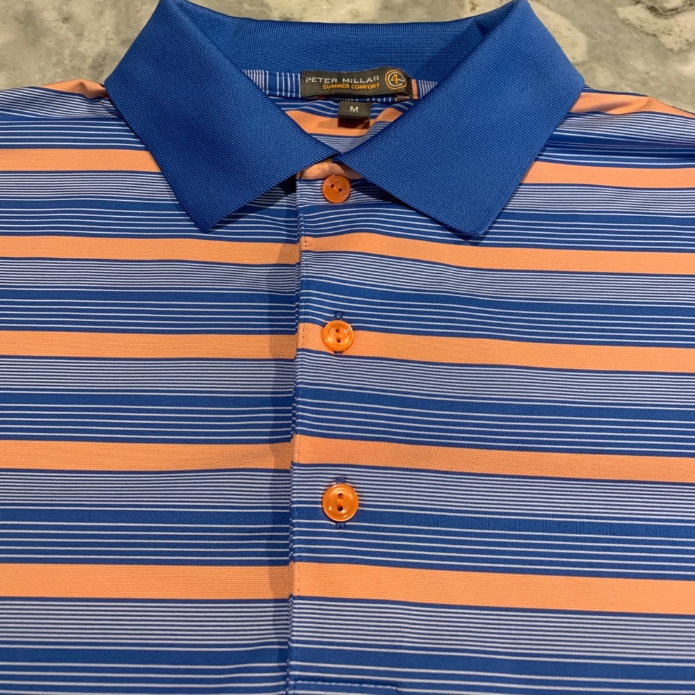 Peter Millar - Summer Comfort Striped Polo - M